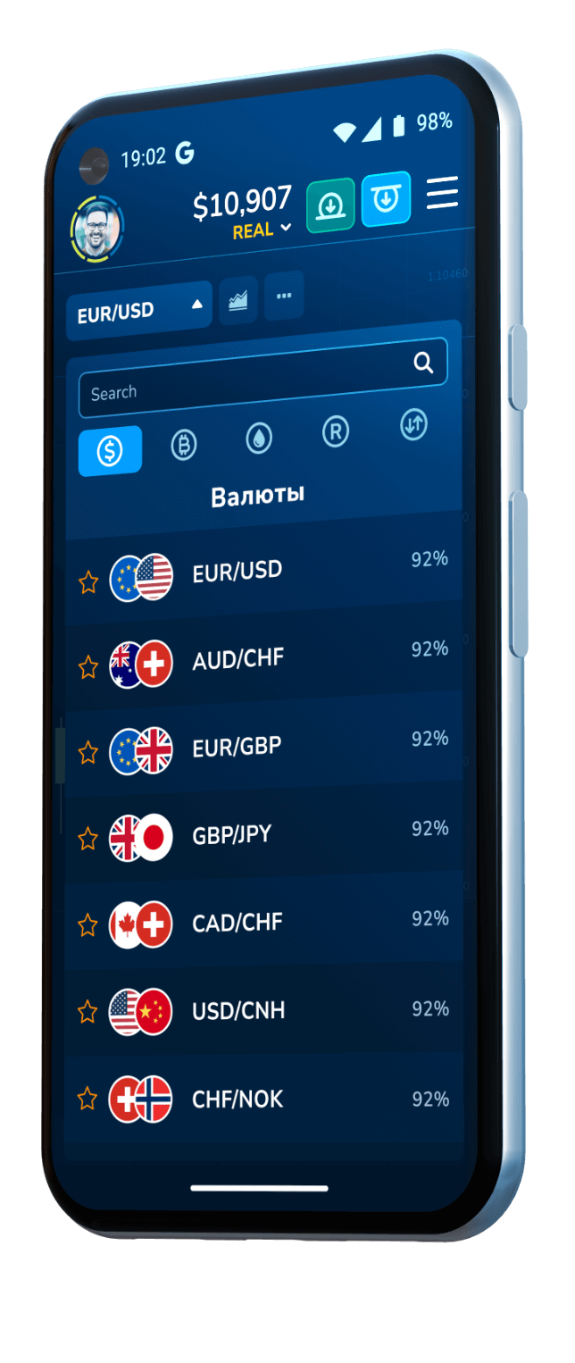 Иллюстрация экрана с графиком и торговыми инструментами